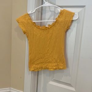 PacSun yellow crop top